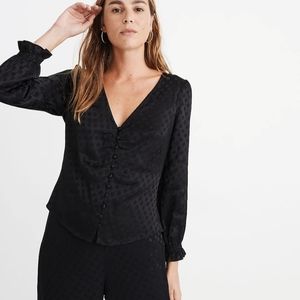 Madewell Smocked-Sleeve‎ Daylight Top